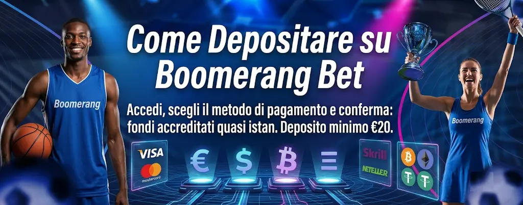 Boomerang bet deposito guida rapida