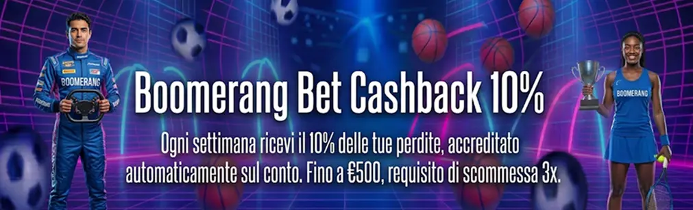 Boomerang bonus cashback perdite