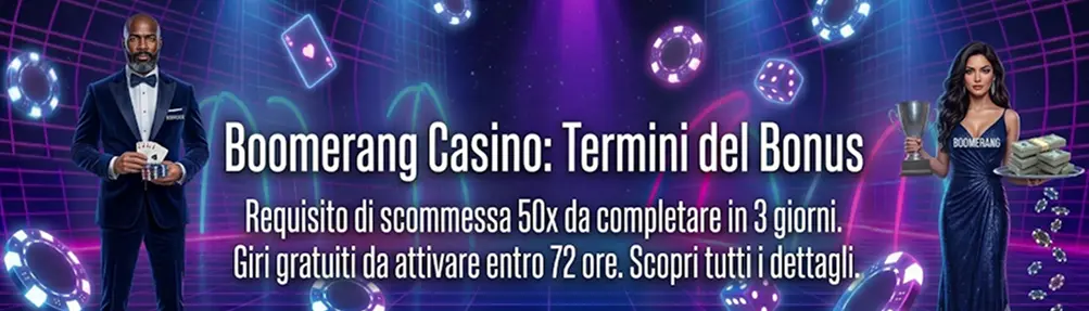 Boomerang casino codice bonus casinò
